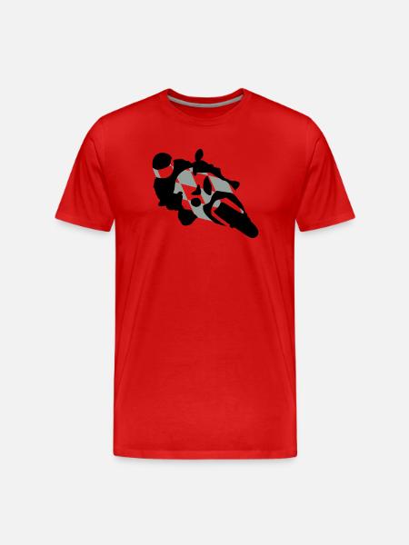 bayernbike2farb - Männer Premium Bio T-Shirt - Rot