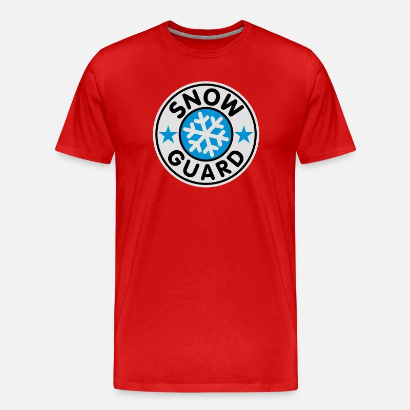 Snow Guard | Schnee Wache - T-shirt bio Premium Homme - rouge