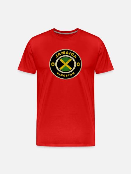 Jamaica / Gift / Gift Idea - Men's Premium Organic T-Shirt - red