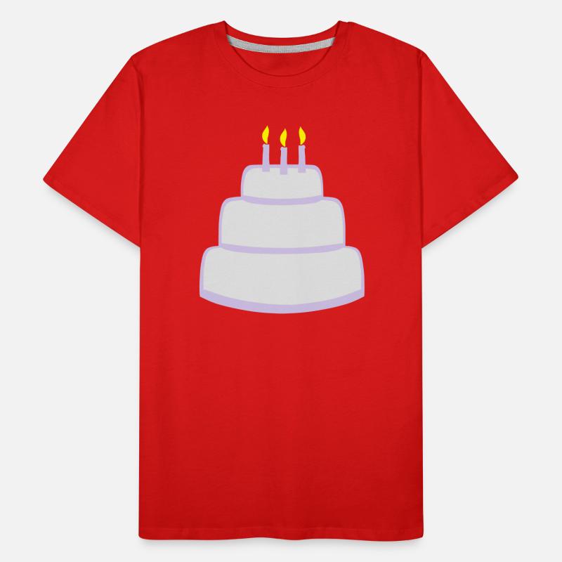Birthday Cake Men's Premium Organic T-Shirt