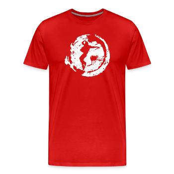 break dancing - Men's Premium Organic T-Shirt - red - Front - Damien (186cm)