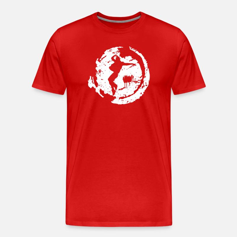 Breakdance - Männer Premium Bio T-Shirt - Rot
