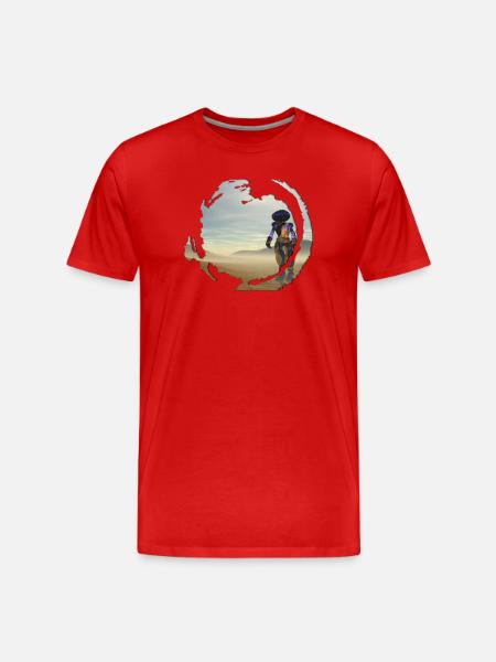 robot dessert - T-shirt bio Premium Homme - rouge