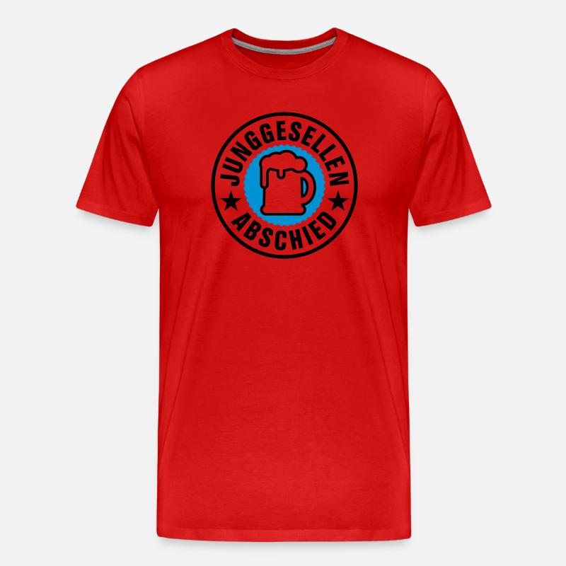 Junggesellenabschied - Männer Premium Bio T-Shirt - Rot