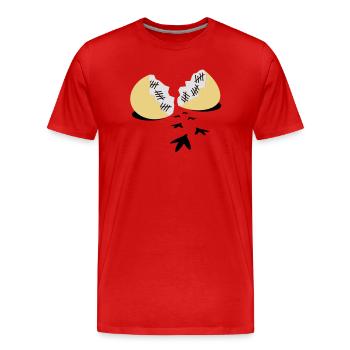 Prison break - Men's Premium Organic T-Shirt - red - Front - Damien (186cm)