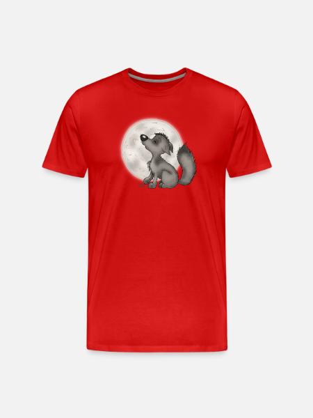 Wölfchen - T-shirt bio Premium Homme - rouge