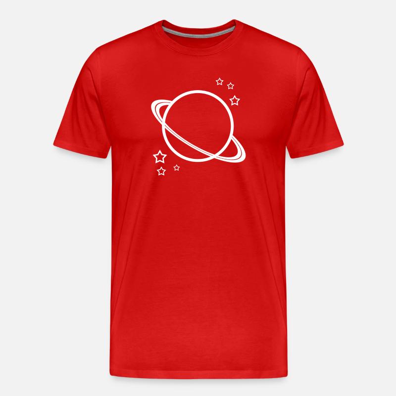 Univers Planet Space - T-shirt bio Premium Homme - rouge