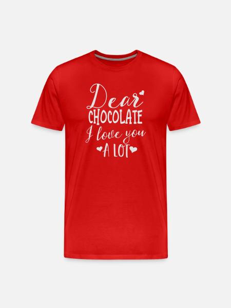 Sweet Chocolate - Chocolate lover - Men's Premium Organic T-Shirt - red
