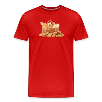 Pain Pain Pain - T-shirt bio Premium Homme - rouge - Devant - Damien (186cm)