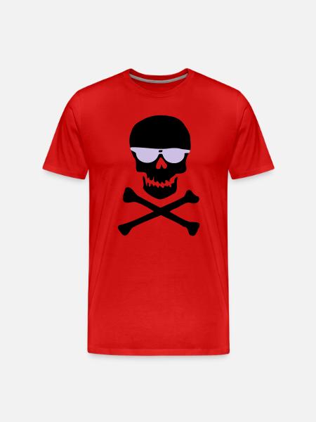 Piratl_mit_brille - T-shirt bio Premium Homme - rouge