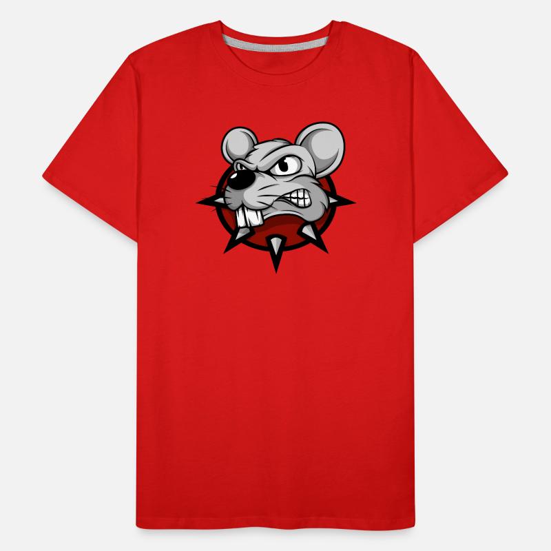 Maus Mäuse Mausi Mäuschen Ratte Haustier Tier Männer Premium Bio T-Shirt
