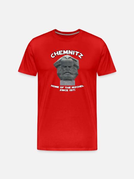 Chemnitz home of the Nischel - Men's Premium Organic T-Shirt - red
