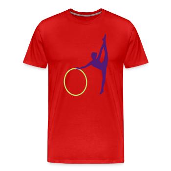 Gymnastik - Männer Premium Bio T-Shirt - Rot - Vorne - Damien (186cm)