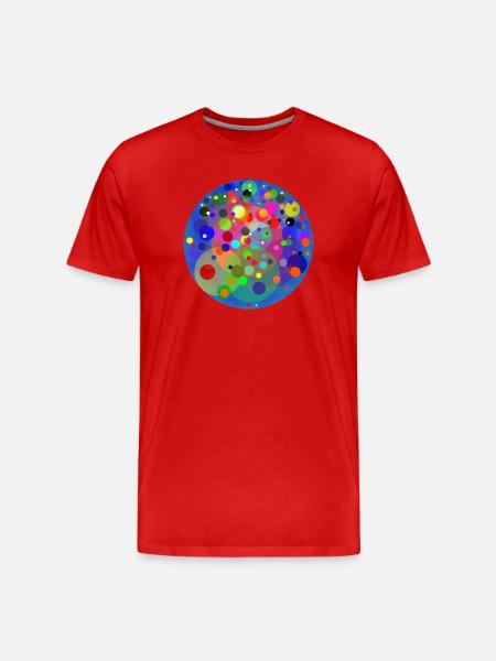 Planet of Planets - Men's Premium Organic T-Shirt - red