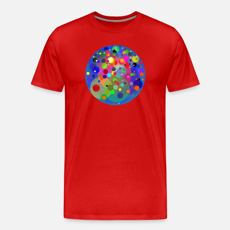 Planet der Planeten - Männer Premium Bio T-Shirt - Rot