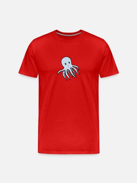 poulpe - T-shirt bio Premium Homme - rouge