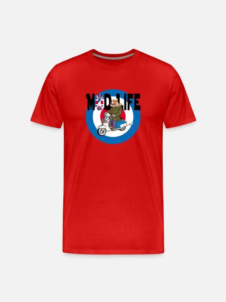 Mod Life - Men's Premium Organic T-Shirt - red