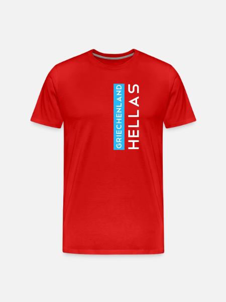 Greece Hellas - Men's Premium Organic T-Shirt - red