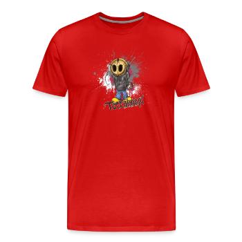 Totenknopf can assassin - T-shirt bio Premium Homme - rouge - Devant - Damien (186cm)