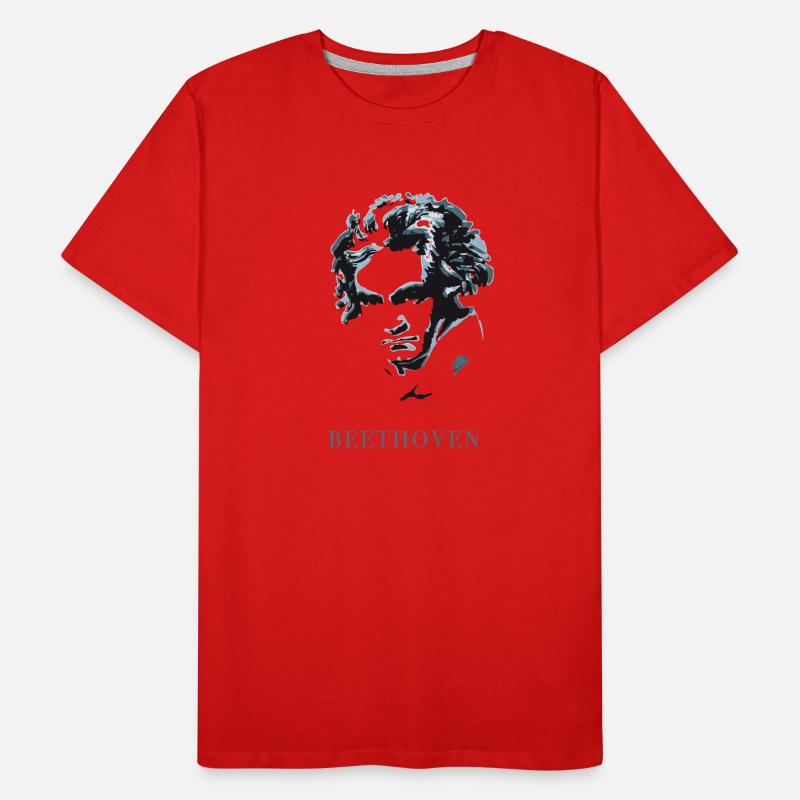 beethoven eccentric genius music deaf composer f Men's Premium Organic T-Shirt