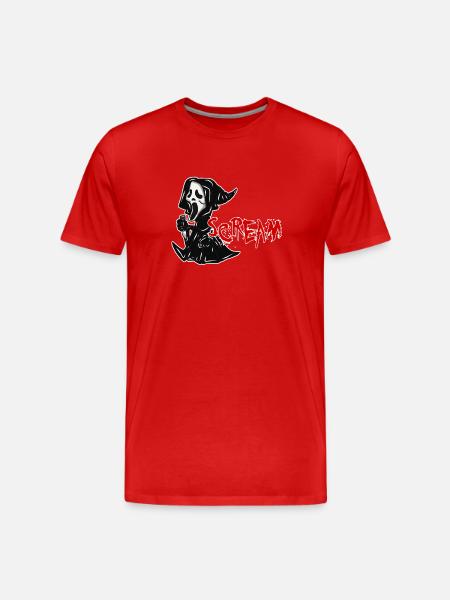 Scream Halloween Gift - Men's Premium Organic T-Shirt - red