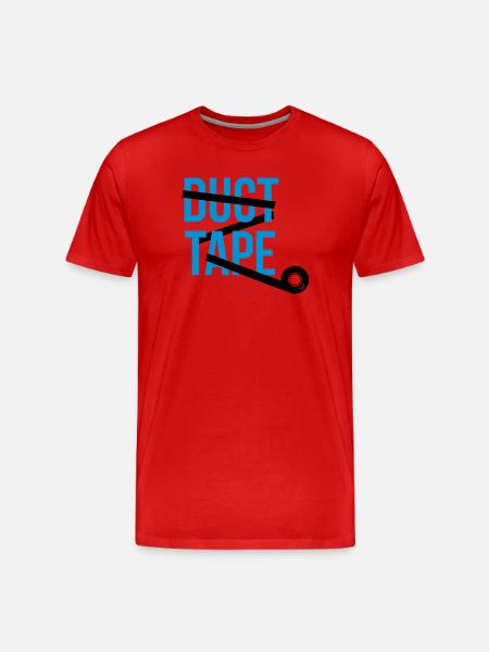 duct tape Klebeband - Männer Premium Bio T-Shirt - Rot