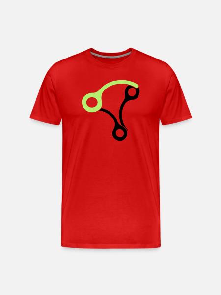 3skydivepins - Männer Premium Bio T-Shirt - Rot