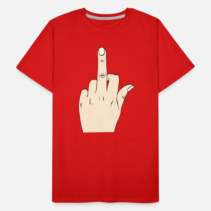 Mittelfinger Modus Männer Premium Bio T-Shirt