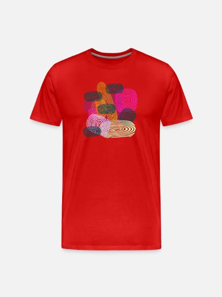 bild - Männer Premium Bio T-Shirt - Rot