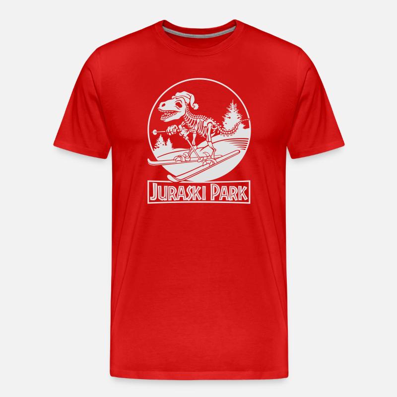 Juraski Park Flex - Männer Premium Bio T-Shirt - Rot