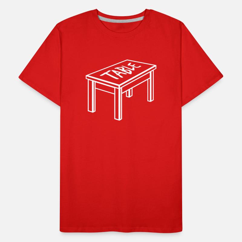 Table à manger Meubles Objet Menuisier T-shirt bio Premium Homme