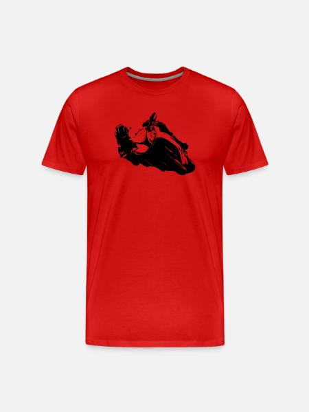 Kawasaki-Ninja-Fan - Männer Premium Bio T-Shirt - Rot