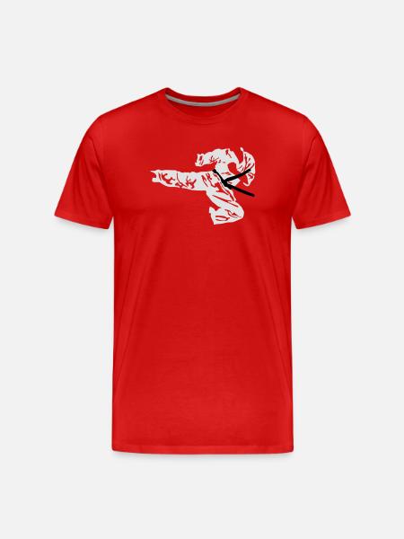 karate_2 - T-shirt bio Premium Homme - rouge