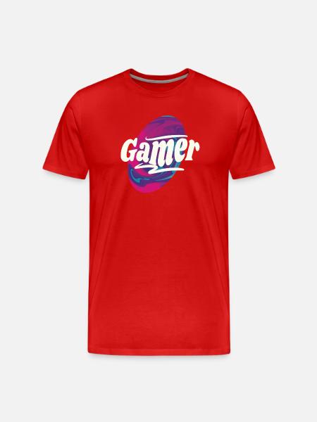 Gamer - Men's Premium Organic T-Shirt - red
