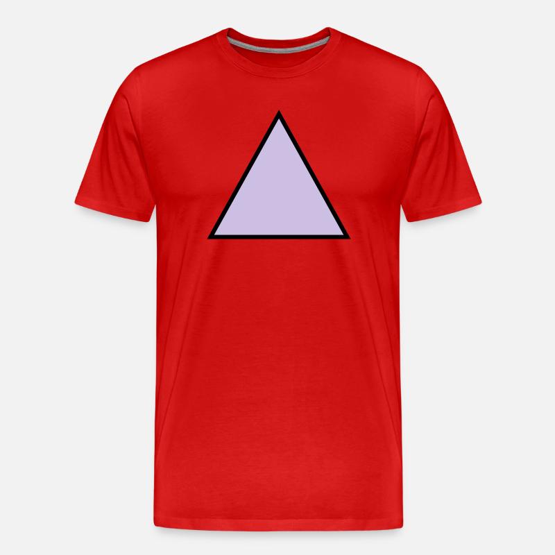 hipster triangle triangle shape - Men's Premium Organic T-Shirt - red