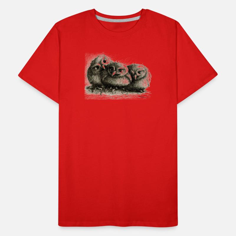 three young owls Men's Premium Organic T-Shirt