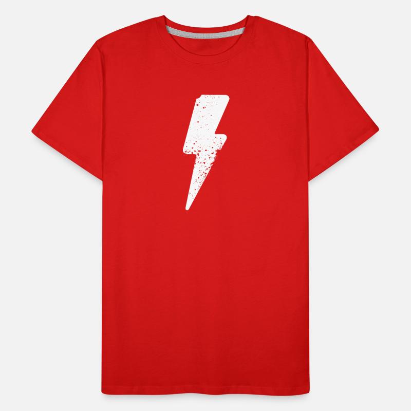 lightning symbol anger Men's Premium Organic T-Shirt