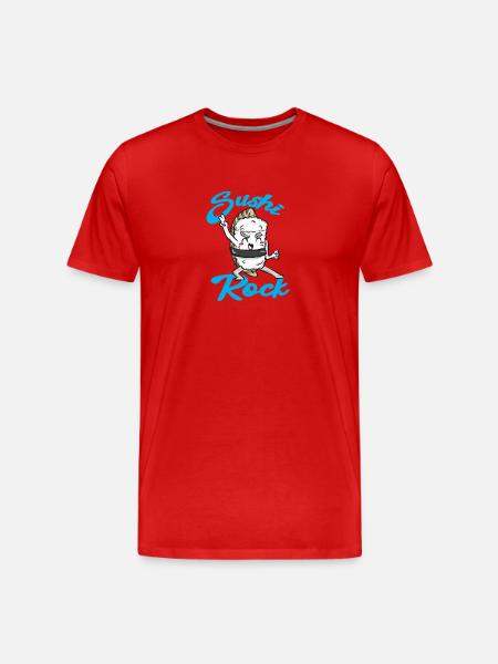 Sushi Essen Japan Geschenk - Männer Premium Bio T-Shirt - Rot