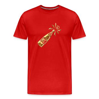 Flacon de - T-shirt bio Premium Homme - rouge - Devant - Damien (186cm)