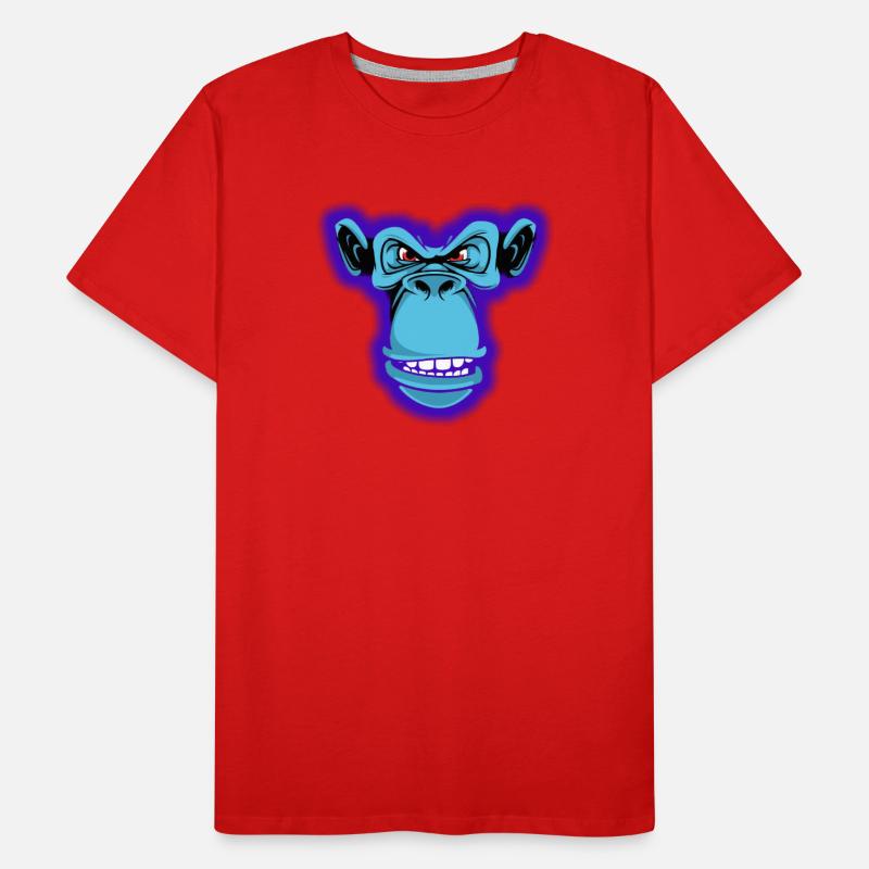 Blauer Affe Männer Premium Bio T-Shirt