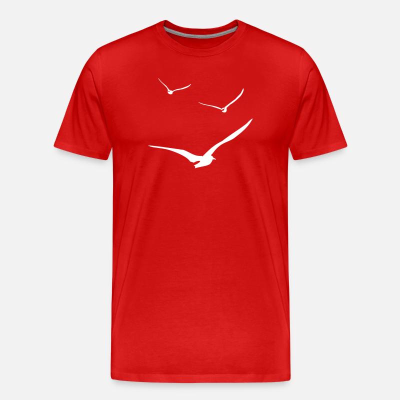 Diebstahl von Möwen - Männer Premium Bio T-Shirt - Rot