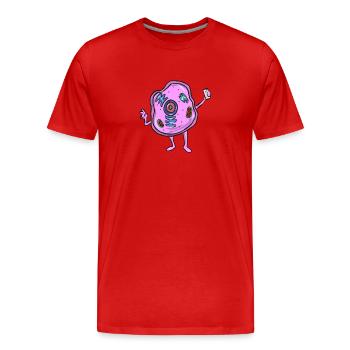 Zelle Biologie Blogger - Männer Premium Bio T-Shirt - Rot - Vorne - Damien (186cm)