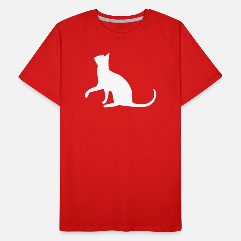 Chat chat chat chat chatte minette minou minou patte T-shirt bio Premium Homme