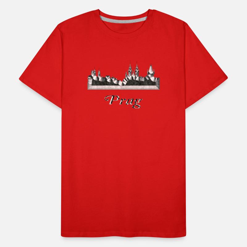 Prag Männer Premium Bio T-Shirt