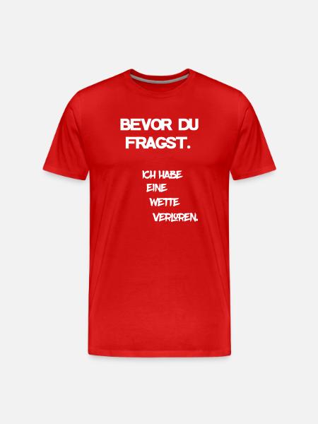 Pari perdu - T-shirt bio Premium Homme - rouge
