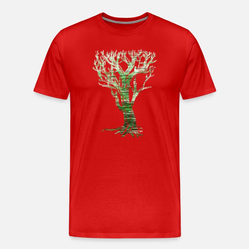 World Tree Nature Graphics - Men's Premium Organic T-Shirt - red