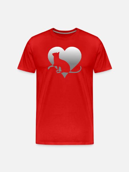 Cat Cat Cat Cat Cat Pussy - Men's Premium Organic T-Shirt - red