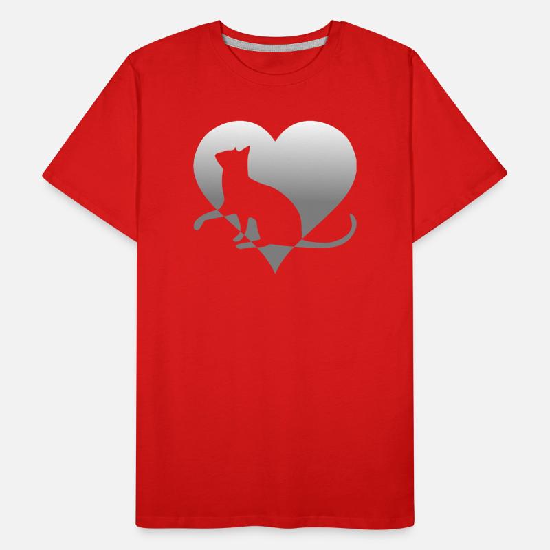 chat chat chat chat chat minou chatte minou T-shirt bio Premium Homme
