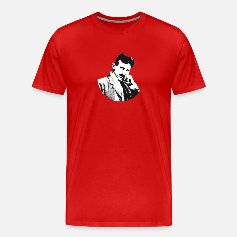 Nikola - Männer Premium Bio T-Shirt - Rot