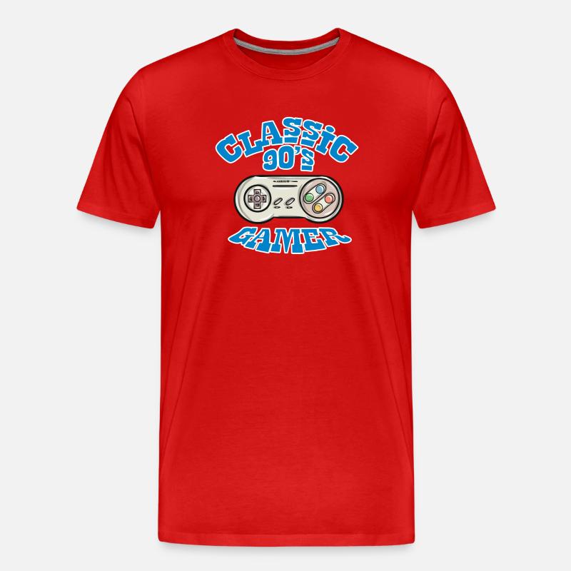 Game Zocken Geschenk - Männer Premium Bio T-Shirt - Rot